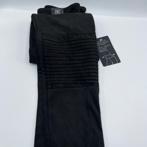 INC Women's Pintucked Soft Faux-Suede High-Waisted - Picture 5 of 8